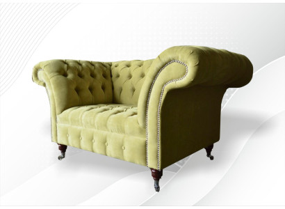 Chesterfield divano divano set 1,5 posti classico poltrona.
