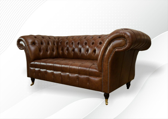 Divano Chesterfield 2 posti imbottito, design del divano, divani in set di divani #325 nuovo.