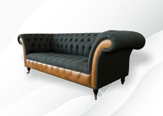 Tessuto divano 3 posti divano design divani divani divani divani Chesterfield grigi