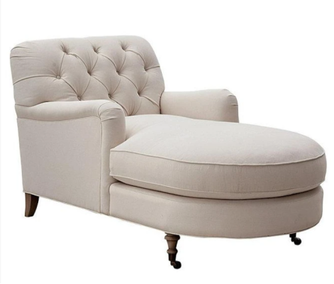Beige Chaiselongue Chesterfield mobili divano soggiorno moderno