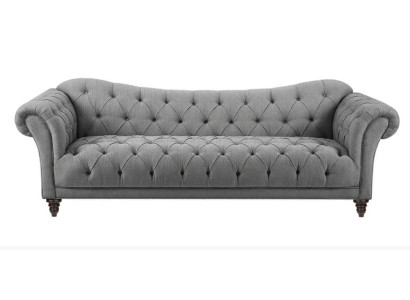 Divano beige con bottoni Divano Chesterfield Imbottito Sedile Divani Divani di lusso Nuovo