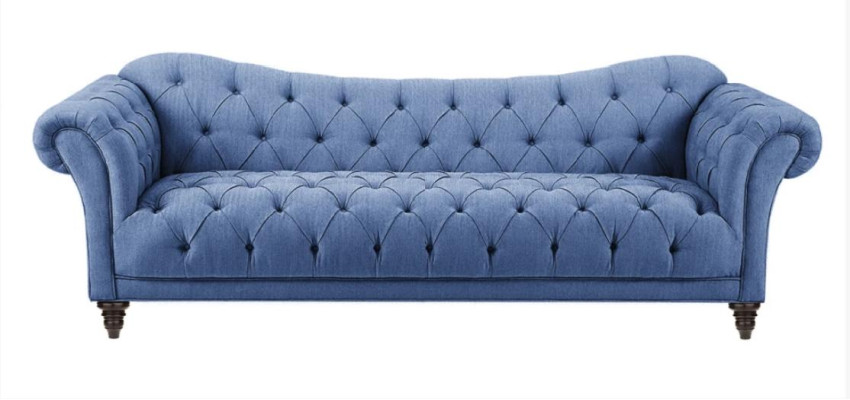 Divano beige con bottoni Divano Chesterfield Imbottito Sedile Divani Divani di lusso Nuovo