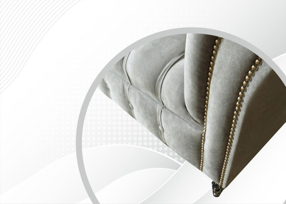 Chesterfield poltrona divano imbottito in tessuto divani a sedere singolarmente su divano 1,5 posti singolo.