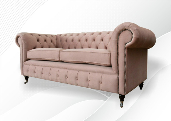 Design imbottitura seduta divano 3 posti divano Chesterfield divani divani tessuto stoffa