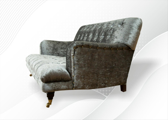 Sofà 2 pezzi Design Chesterfield Divano Imbottito Divano Divani Moderni di lusso Nuovo
