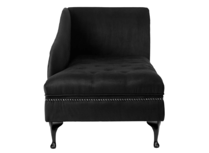 Chaiselongue elegante Chesterfield con bottoni in velluto Chaiselounge