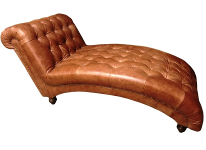 Chesterfield Marrone Chaise Longue Mobili Letto Soggiorno Moderni