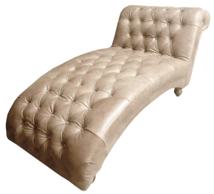 Chesterfield Marrone Chaise Longue Mobili Letto Soggiorno Moderni