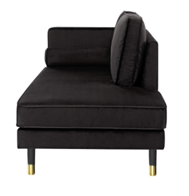 Chaise longue Mobili creativi Nuovo Design moderno del soggiorno Nero Divano