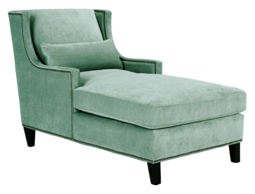 Chaise longue Sdraio Mobili Pouf Salone Design Divano In Tessuto Beige Letto