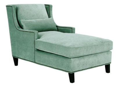 Chaise longue Sdraio Mobili Pouf Salone Design Divano In Tessuto Beige Letto