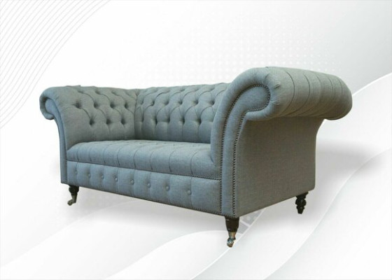 Divano Chesterfield divano imbottito design 2 posti divani set divani due posti nuovo