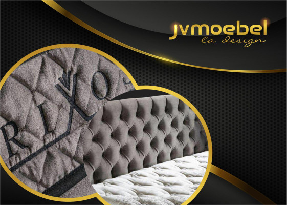 Struttura del letto in tessuto Mobili di lusso moderni Letto Tessile Design per la camera da letto