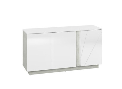 Set di mobili da soggiorno design: credenza, tavolino, comò, vetrina 3 pezzi.