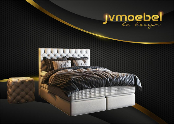 Letto 2x Comodini 3 pezzi. Set camera da letto Design mobili di lusso Moderni Letti Nuovi