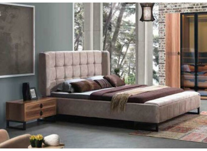 Set da camera da letto 5 pezzi. Letto di lusso 2 comodini comò armadio in legno nuovo