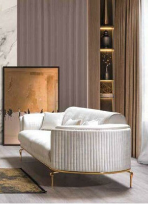 Set di divani di lusso composto da 3+3+1 posti in legno divani poltrona divano