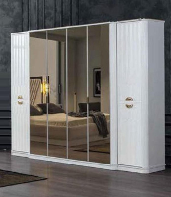 Armadio a specchio in legno per armadi Italia per camera da letto