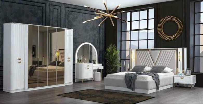 Armadio a specchio in legno per armadi Italia per camera da letto