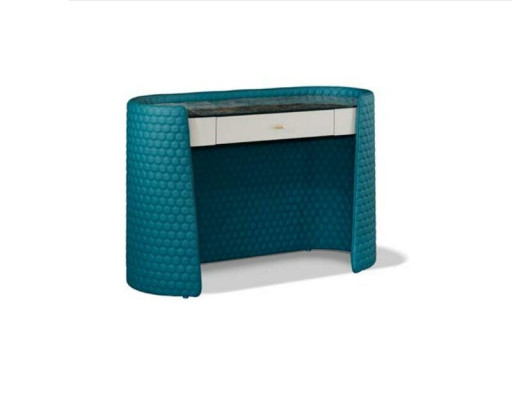 Tavolino trucco Sgabello Camera da letto Pelle Tessuto Consolle Design moderno Nuovo trucco