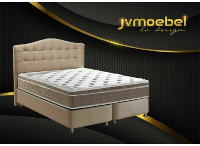 Letto in pelle 2x Comodino 3 pz. Set da camera da letto Mobili Moderni di lusso Letti nuovi