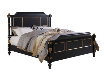 Camera da letto Letto in legno Legno reale Letto alberghiero 180x200 Stile Mobili massicci Letti