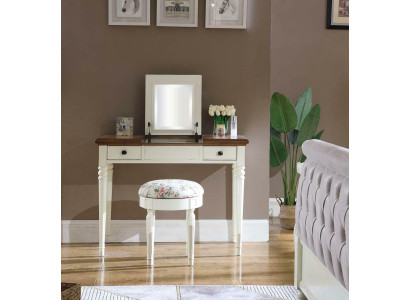 Tavolo trucco + sgabello Consolle Tavoli da trucco Tavoli Console Segretario Nuovo Specchio