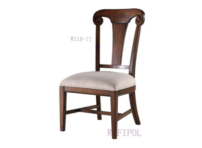 Lussuosa sedia imbottita di design sedie seduta sala da pranzo legno tessuto poltrona legno massello Nuovo