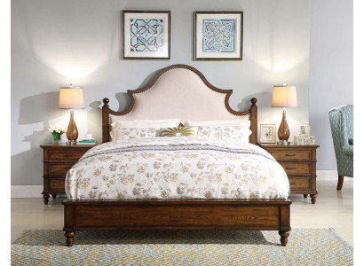 Letto 2x Comodino 3 pezzi. Set camera da letto Design arredamento imbottiti Mobili di lusso Letti Nuovi