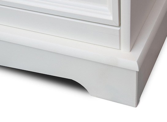 Armadio Armadietto Armadio Mensola Classico In Legno Stile Rustico Bianco Nuovo