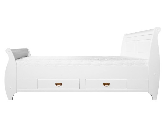 Stile rustico di lusso Letto matrimoniale Letti matrimoniali Bianco Letti Camera da letto