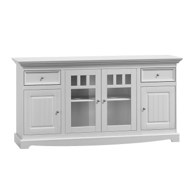 classico comò credenza in stile country bianca mobiletto buffet sala da pranzo