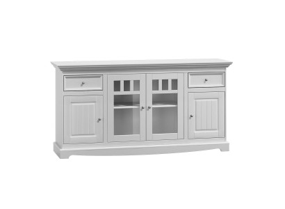 classico comò credenza in stile country bianca mobiletto buffet sala da pranzo