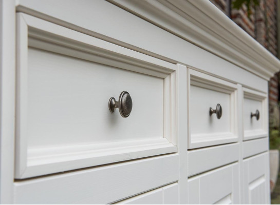 Mobiletto in stile rustico credenza con cassetti credenza in legno massello mobile da contadino cassettiera