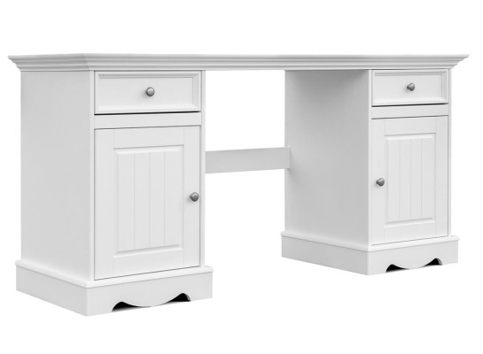 Mobili da scrivania in stile country per ufficio in legno massello bianco