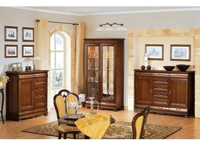 Vetrina classica Armadio vetrina Vetrine armadio Parete attrezzata - Modello N-W2