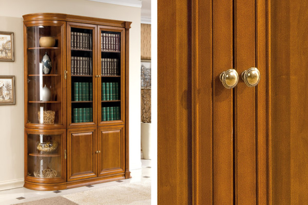 Classico armadio Armadio Libreria Vetrina Vetrina Armadio con vetrina Armadio in vetro SE-1