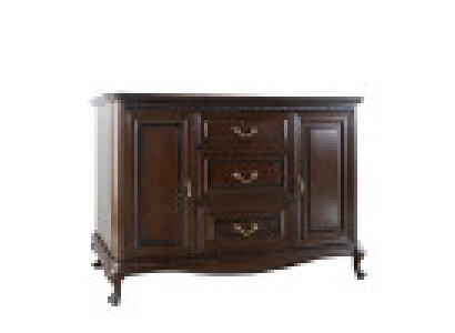 Cassettiera classica Armadietto cassettiera in legno massiccio Nuovo V-K3sz