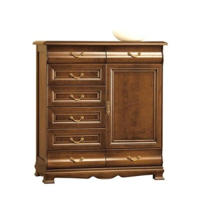 Mobile moderno marrone in legno design mobiletto scaffale hotel nuovo