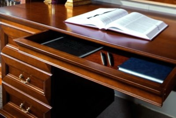 Classico ufficio scrivania mobili tavolo ufficio scrivanie capo scrivanie in legno massello BA-Sc2