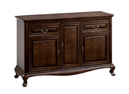 Mobile classico in legno massello, cassetti in vero legno, armadio in legno massello, fatti a mano V-K3M.