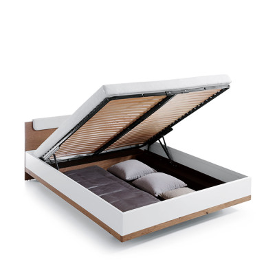 Letto classico Letti Letto matrimoniale Letto matrimoniale Letto in legno Stile country - Modello CM-B4
