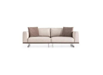 Moderno divano doppio in stile elegante realizzato in materiali di alta qualità.