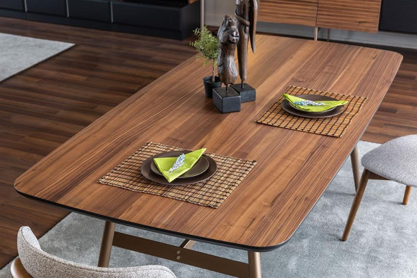 Gruppo da pranzo Sala da pranzo Tavolo Sedie Madia Set 7 pezzi Legno Marrone Nuovo