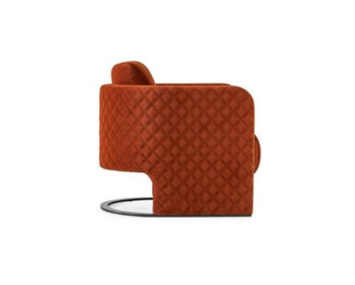 Poltrona poltrona da cocktail a due posti moderna in tessuto rosso design sedile