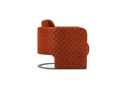 Poltrona poltrona da cocktail a due posti moderna in tessuto rosso design sedile
