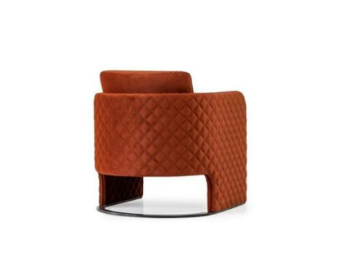 Poltrona poltrona da cocktail a due posti moderna in tessuto rosso design sedile