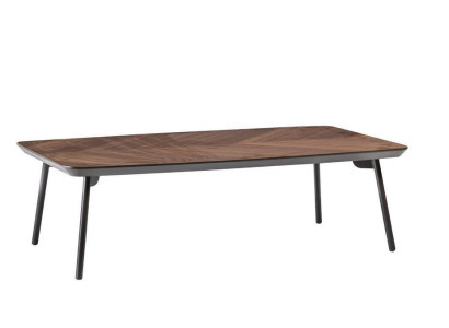 Tavolo da caffè lungo nuovo in legno marrone.