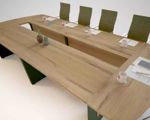 Tavolo per riunioni XXL Tavolo da conferenza Tavolo da ufficio 390x180 Grande tavolo Big