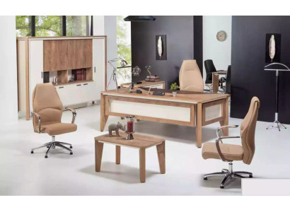 Arredamento per ufficio Scrivania Armadio per documenti Tavolino Tavolo Armadio 3 pezzi.